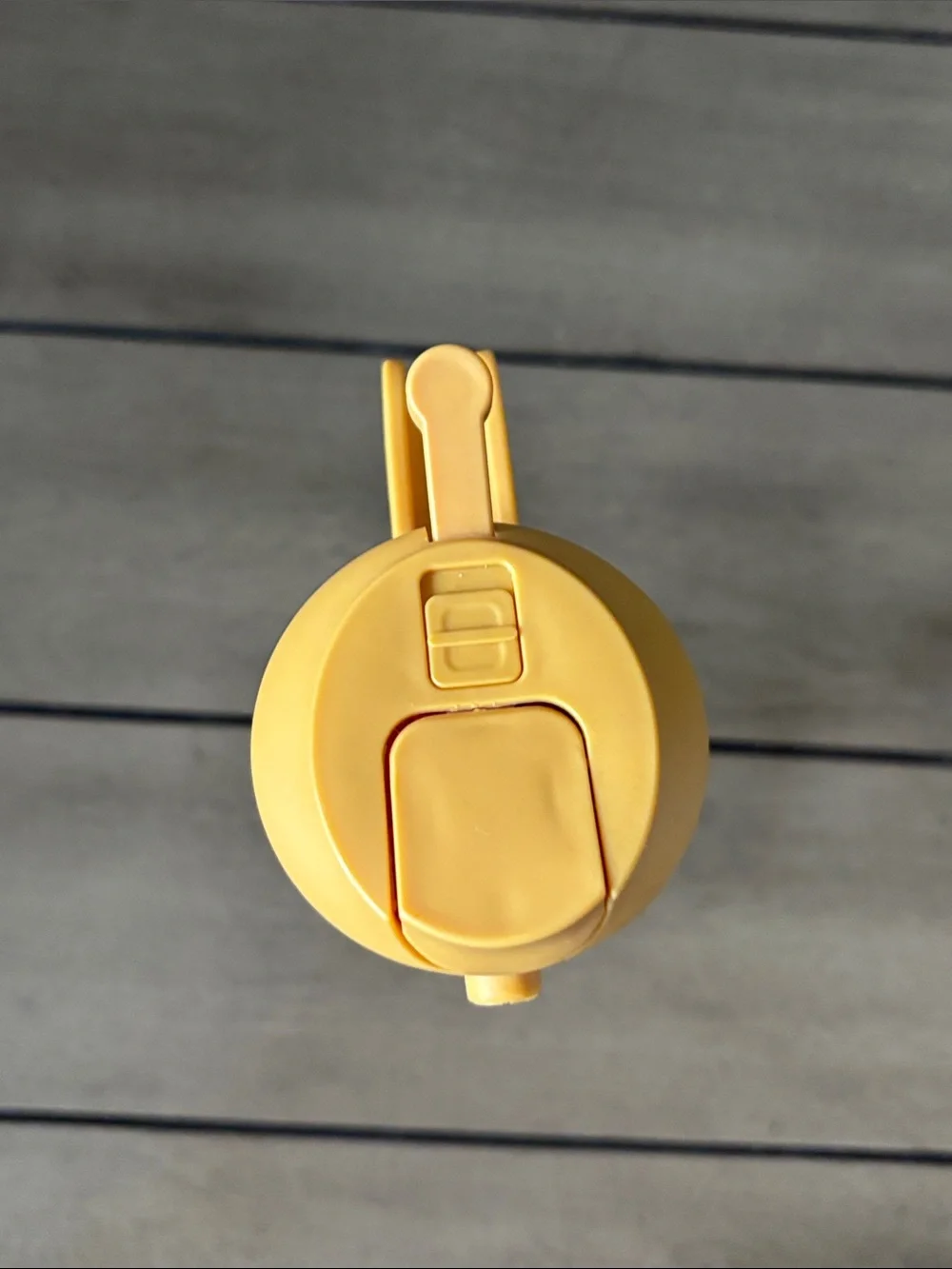 Yellow Glass Oil Dispenser with Pour Spout and Spray Lever